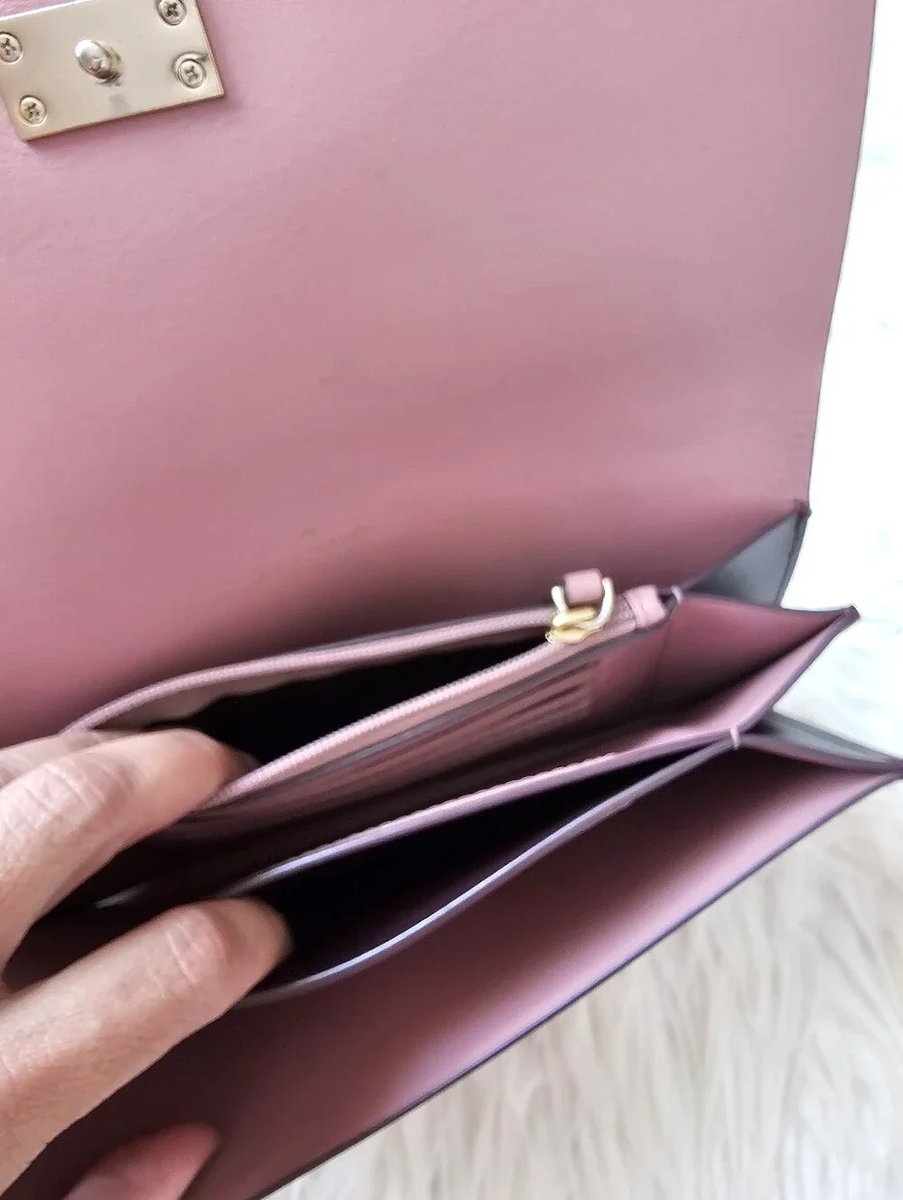 Kate Spade Clutch/Wallet In Beautiful Plum Color